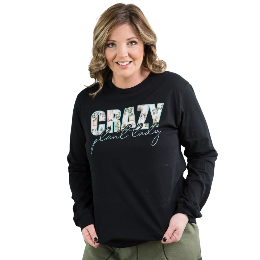 Garden Crazy Plant Lady Long Sleeve Tee