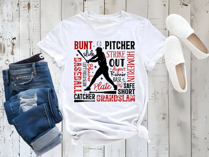 Baseball Player Graphic Tee