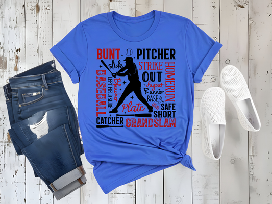 Baseball Player Graphic Tee