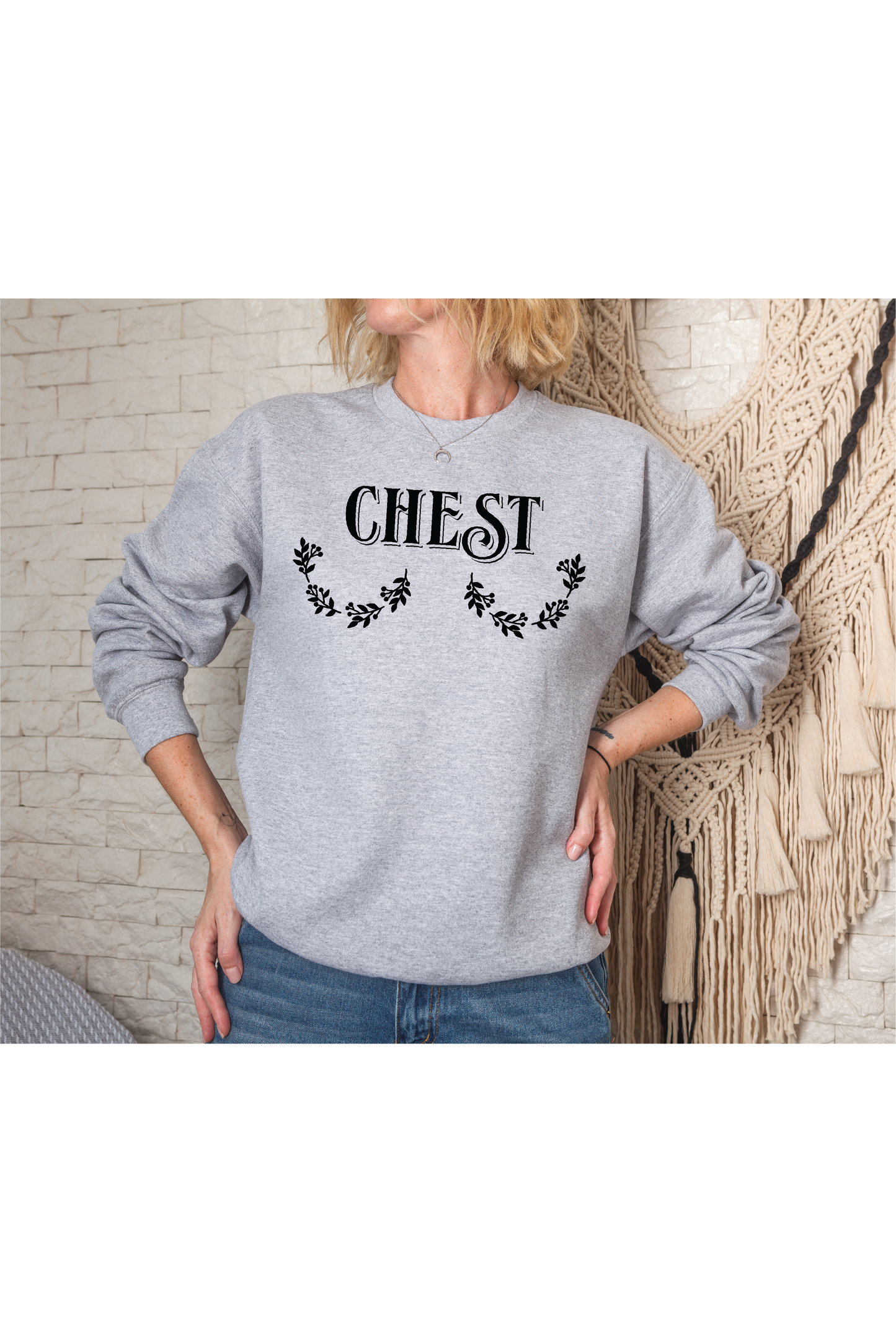 Chest-Nuts Graphic Crewneck