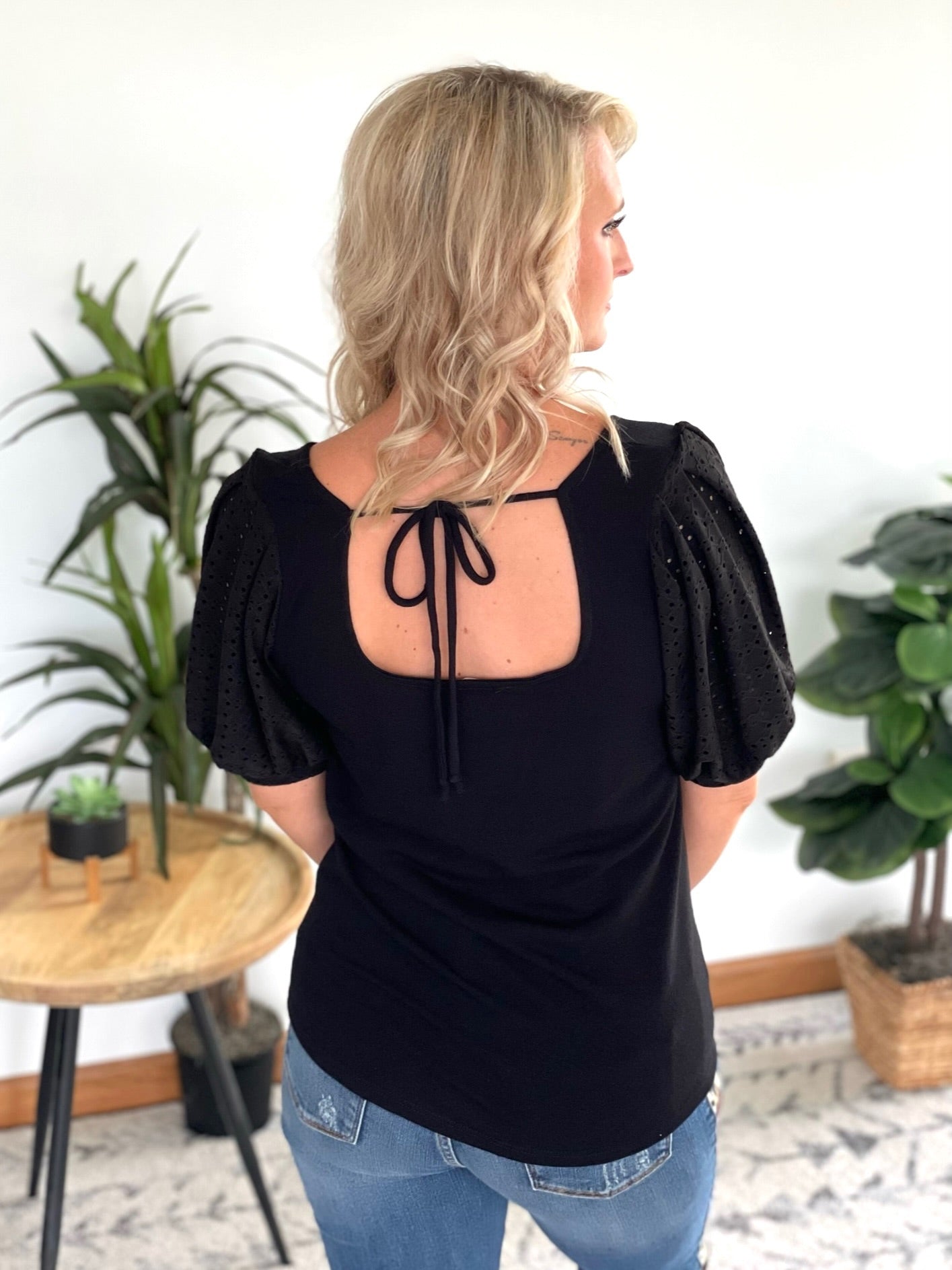 Precious Moments Top in Black