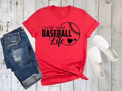 Livin' That Baseball Life Graphic Tee