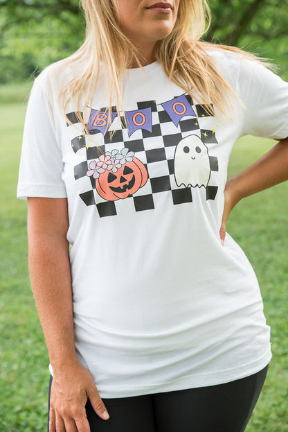 Boo Checkered Tee