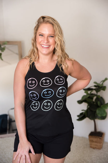 All Smiles Graphic Tank