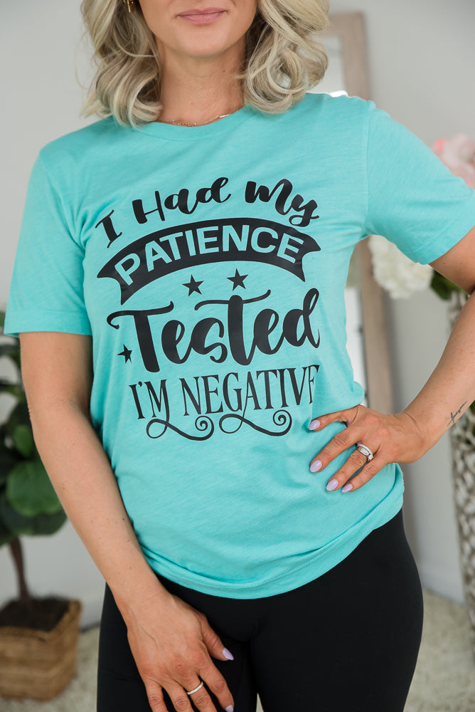 My Patience Is Negative Tee