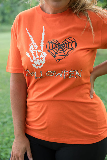 Peace Love Halloween Graphic Tee