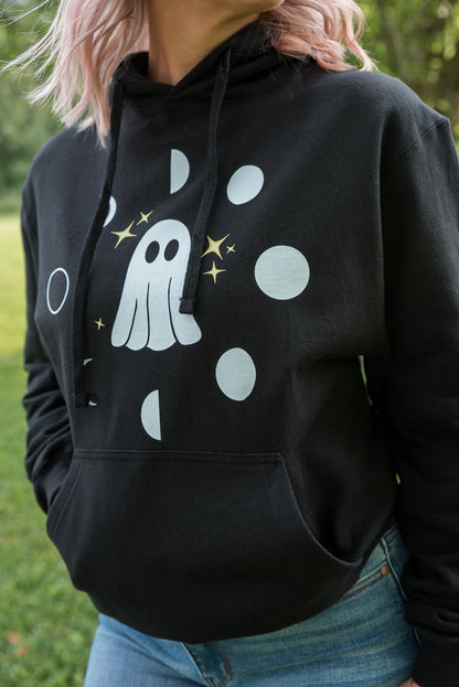 Phases of the Moon Graphic Hoodie