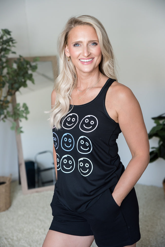 All Smiles Graphic Tank