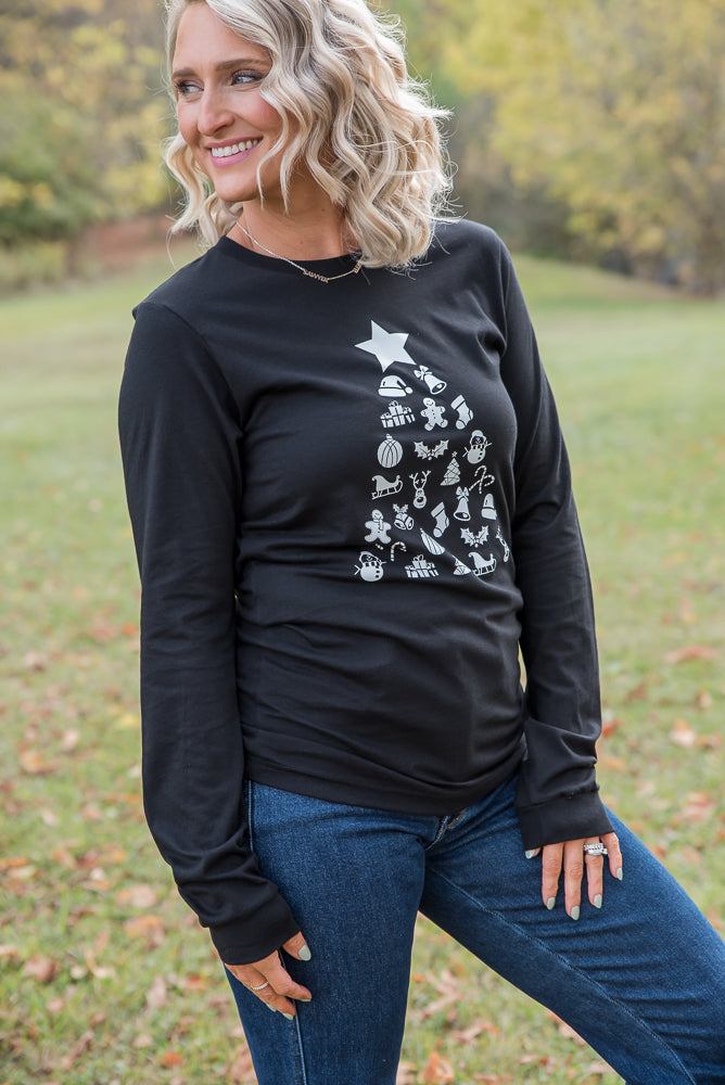 Decorate the Tree Long Sleeve Graphic Tee