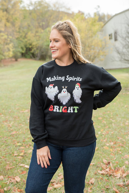 Making Spirits Bright Graphic Crewneck Sweatshirt