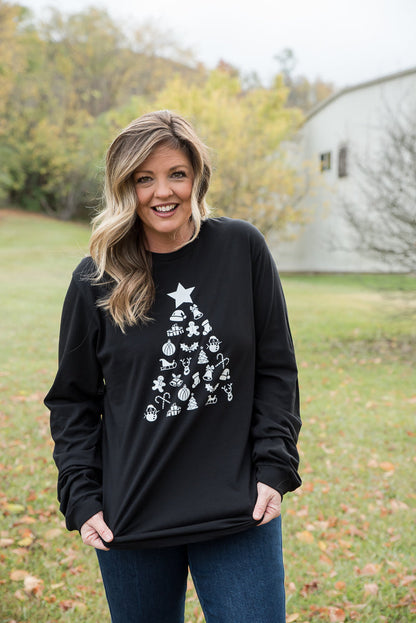 Decorate the Tree Long Sleeve Graphic Tee