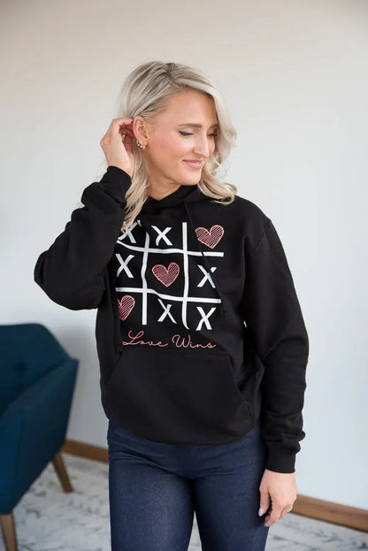 Love Wins Graphic Hoodie