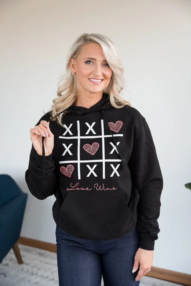 Love Wins Graphic Hoodie