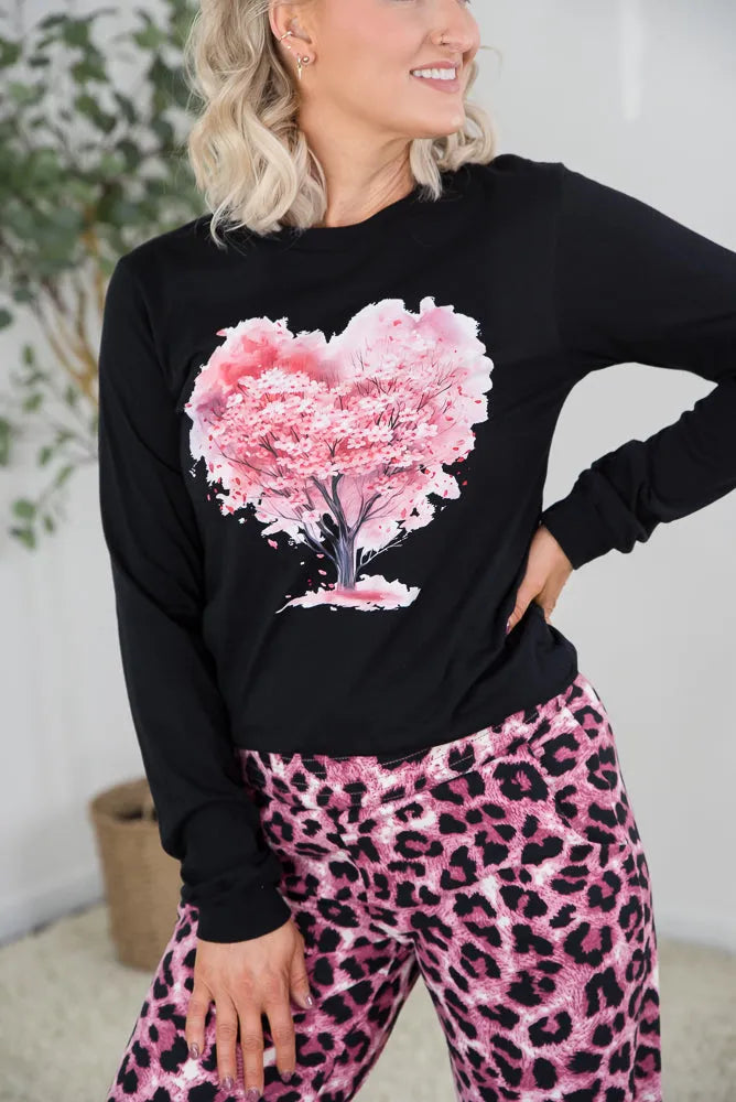 Valentine's Tree Long Sleeve Tee