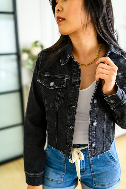 Charlie Cropped Denim Jacket