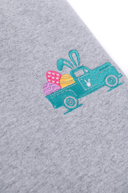 PREORDER: Embroidered Easter Truck Sweatshirt