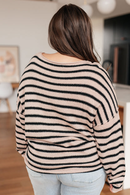 Self Assured Striped Sweater